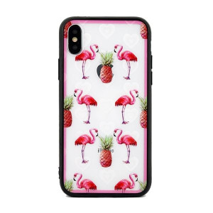 Etui Hearts Iphone 7/8/se 2020 / Se 2022 Wzór 1 Clear (flamingos)