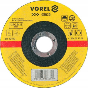 Tarcza Do Cięcia Metalu 125x2,5x22 08635 Vorel