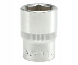 Nasadka Krótka 6-kątna Chromowana 1/2'' 19mm