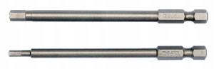 Końcówki Wkrętakowe 1/4'' 2szt Hex Tamperproof 3*1
