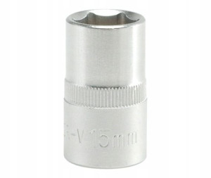 Nasadka Krótka 6-kątna Chromowana 1/2'' 15mm