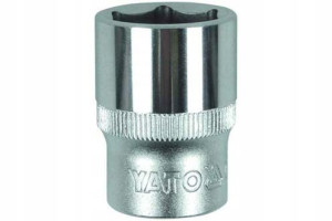 Nasadka Krótka 6-kątna Chromowana 1/2'' 9mm