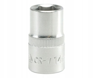 Nasadka Krótka 6-kątna Chromowana 1/2'' 14mm