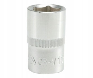 Nasadka Krótka 6-kątna Chromowana 1/2'' 16mm