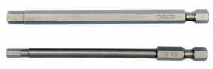Końcówki Wkrętakowe 1/4'' 2szt Hex Tamperproof 4*1