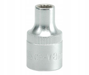 Nasadka Krótka 12-kątna Chromowana 1/2'' 10mm