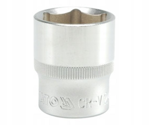 Nasadka Krótka 6-kątna Chromowana 1/2'' 24mm