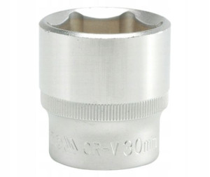 Nasadka Krótka 6-kątna Chromowana 1/2'' 30mm
