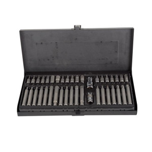 Zestaw Końcówek T20-t55,m5-m12,hex 4-12, 40 Szt.,