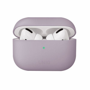 Uniq Etui Lino Airpods Pro Silicone Lawendowy/lilac Lavender