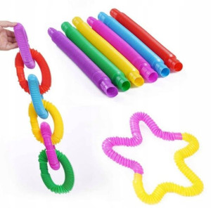 Rury Pop Tubes Zabawki Sensoryczne 8 Szt Xxl