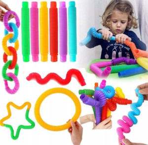 Zabawki Sensoryczne Rurki Rury Pop Tubes Xxl