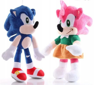Zestaw Sonic I Amy Rose Maskotki Zabawki 30 Cm
