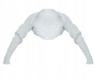 Szary krótki sweter top Pretty Little Thing S
