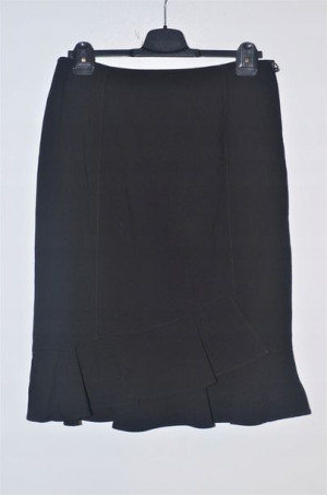 Czarna spódnica z falbaną Calvin Klein, M/L