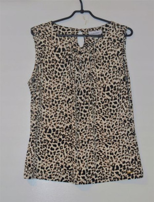 Elegancka bluzka damska w panterkę Calvin Klein L