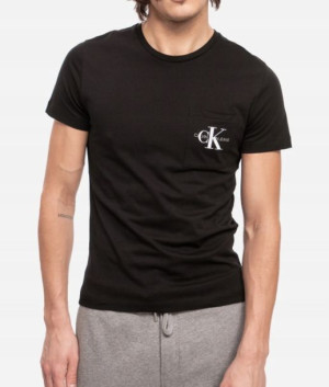 Bawełniana czarna koszulka męska Calvin Klein XL