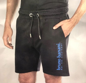 BRUNO BANANI czarne dresowe spodenki męskie logo M