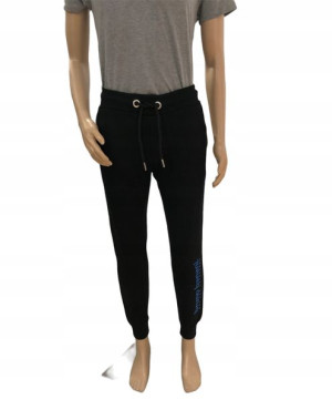 Bruno Banani Czarne spodnie dresowe logo L