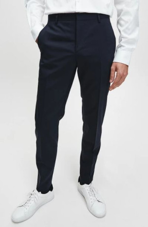 Granatowe eleganckie spodnie Calvin Klein 52