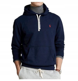 POLO RALPH LAUREN granatowa bluza kaptur logo S