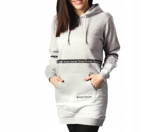 Bruno Banani sukienka bluza damska kaptur szara L
