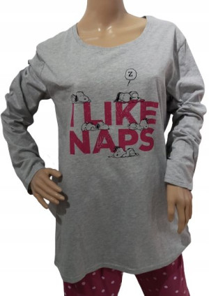 PEANUTS komplet piżamy damskiej bawełnianej L