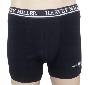 Bawełniane Czarne bokserki męskie Harvey Miller L