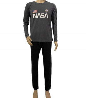 NASA komplet piżamy męskiej bawełna logo XL