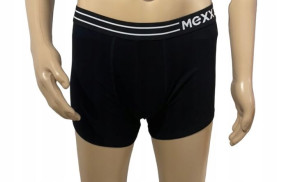 Czarne bawełniane bokserki logo MEXX XXL