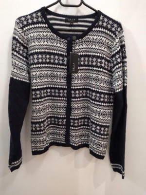Piękny wzorzysty sweter włoskiej marki KOAN 42