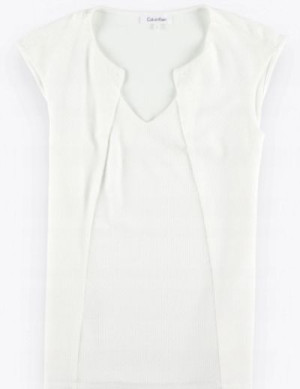 Elegancka biała bluzka damska Calvin Klein M