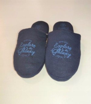 Bawełniane granatowe kapcie pantofle unisex 38/39