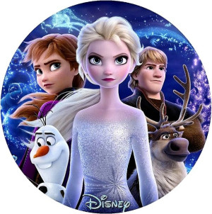 Opłatek Na Tort Kraina Lodu 2 Frozen 2 20 Cm Gruby
