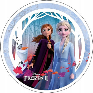 Opłatek Na Tort Kraina Lodu 2 Frozen 2 20 Cm Gruby