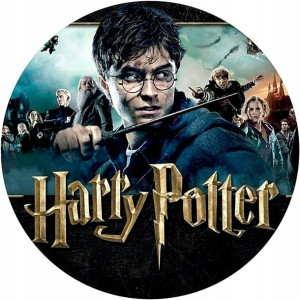 Opłatek Na Tort Harry Potter Okrągły Gruby 20cm