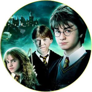 Opłatek Na Tort Harry Potter Okrągły Gruby 20cm