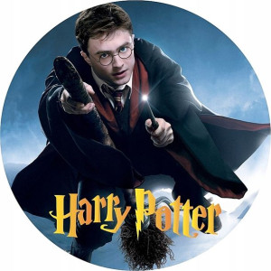 Opłatek Na Tort Harry Potter Okrągły Gruby 20cm