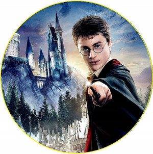 Opłatek Na Tort Harry Potter Okrągły Gruby 20cm