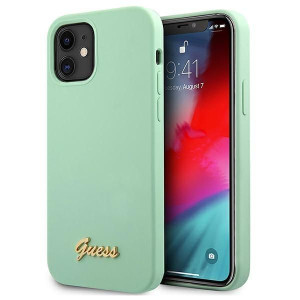 Guess GUHCP12SLSLMGGN iPhone 12 mini 5,4" zielony/green hardcase Metal Logo
