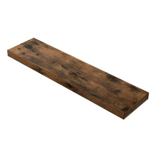Półka Wisząca Do Salonu Na Dekoracje 80x20x38 Cm Ciemny Brąz Mat