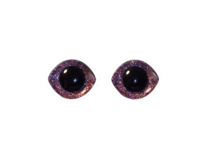 Oczy Do Maskotek Brokat Owalne 23x28mm Wielokolorowy