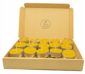 Podgrzewacz Tealight z wosku pszczelego 4cm -30szt