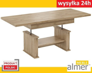 Ławostół L05 podnoszony rozkładany do 160cm DĄB WOTAN