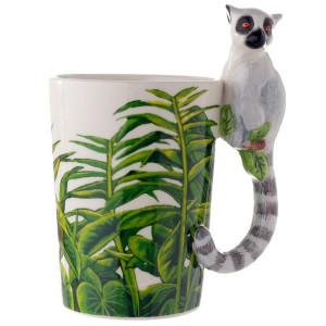 Kubek Lemur z uchem 3D 400ml