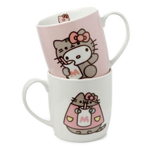 Zestaw 2 kubki Hello Kitty i Kot Pusheen GiftBox