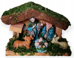 689 Świąteczna Szopka Bożonarodzeniowa Jezus Maria