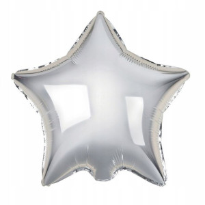 Balon foliowy Gwiazdka Srebrna 36 cm