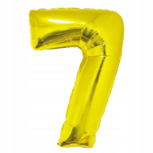 Balon Foliowy Na Hel Cyfra Złota '7'-92cm