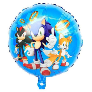 Balon foliowy Sonic Okrągły 45 cm